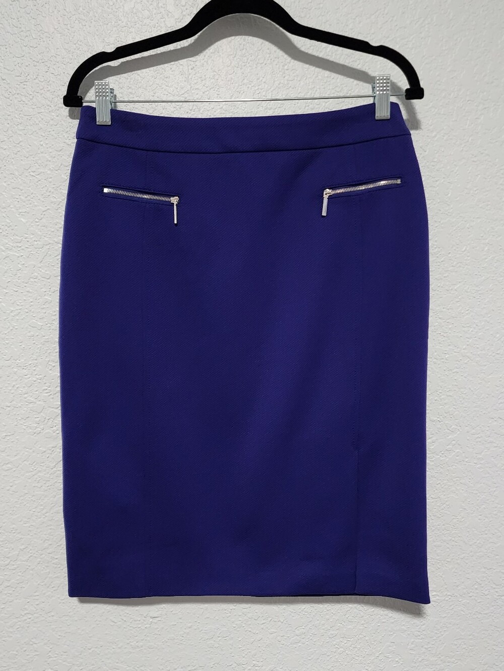 Hugo Boss Straight Pencil Knee Length Skirt Royal Blue Large NWT Career Wear